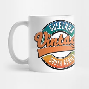 Gqeberha south africa vintage logo. Mug